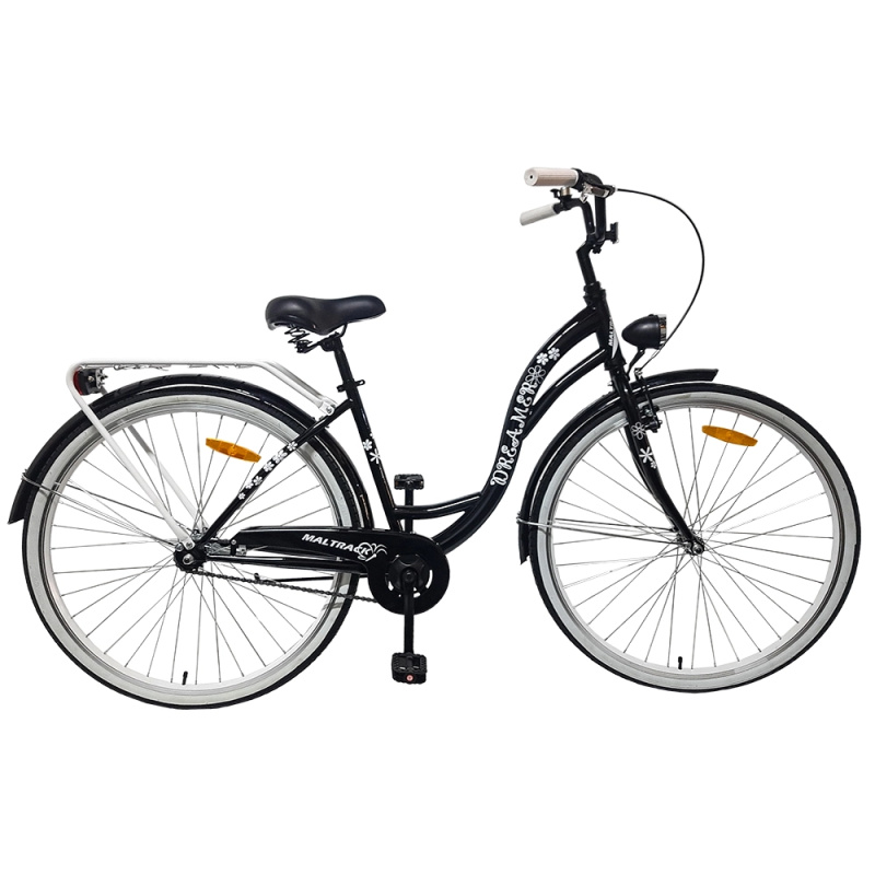 městské kolo 28'' MalTrack SS, černé + mátové