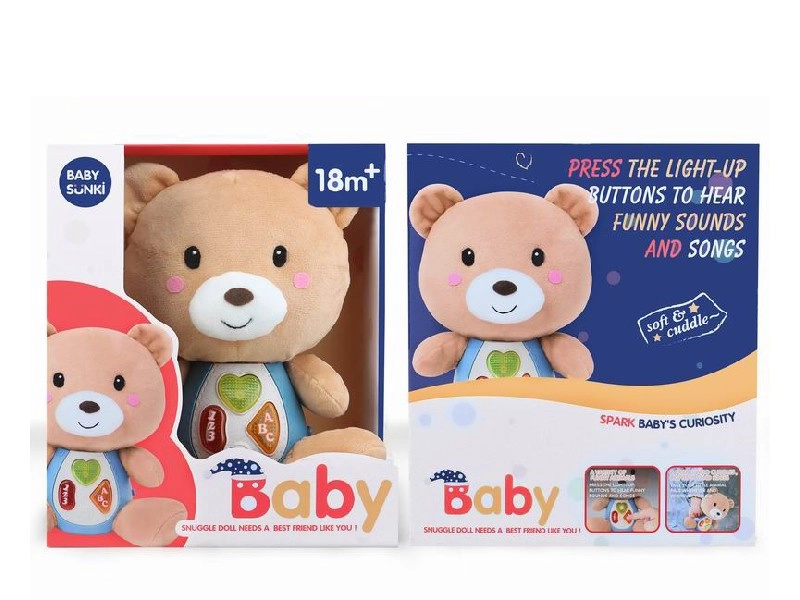 Plyšový medvídek se světlem a melodiemi