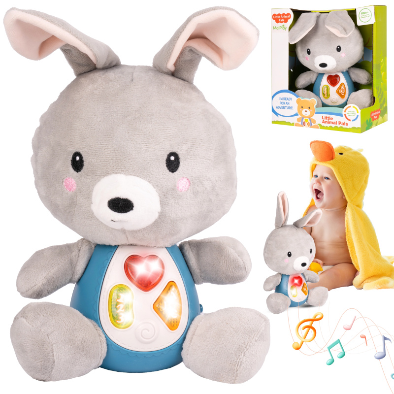 Plyšový králíček se zvukem a světlem
