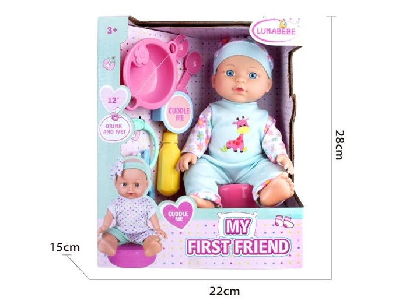 Panenka miminko 29 cm s doplňky a nočníkem