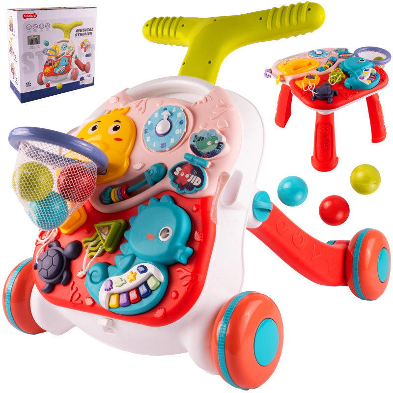 Chodítko 3v1 s basketbalem Dino