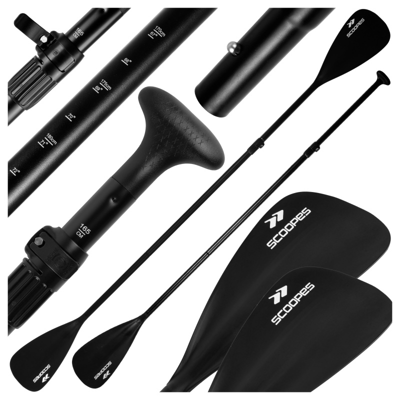 Skládací a nastavitelné pádlo 2v1 Blade černé