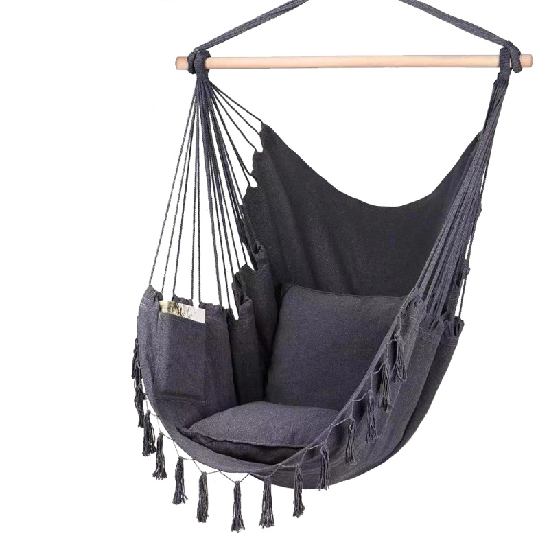 Závěsné brazilské křeslo MalTec tmavě šedé