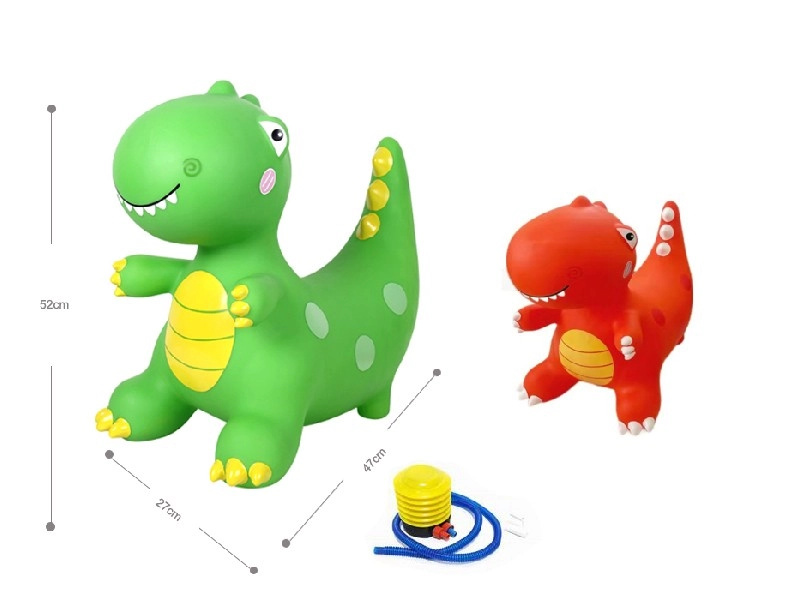 Dětský nafukovací kostým zeleného dinosaura T‑Rex s ventilátorem