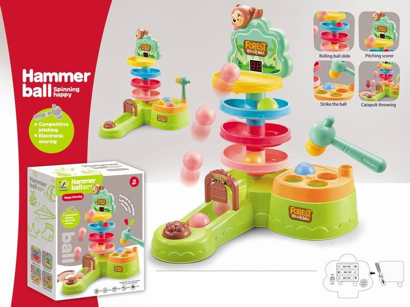 Dětské kladívko s barevnými míčky