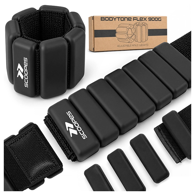 Nastavitelné zátěže BodyTone Flex 2 × 0,9 kg černé