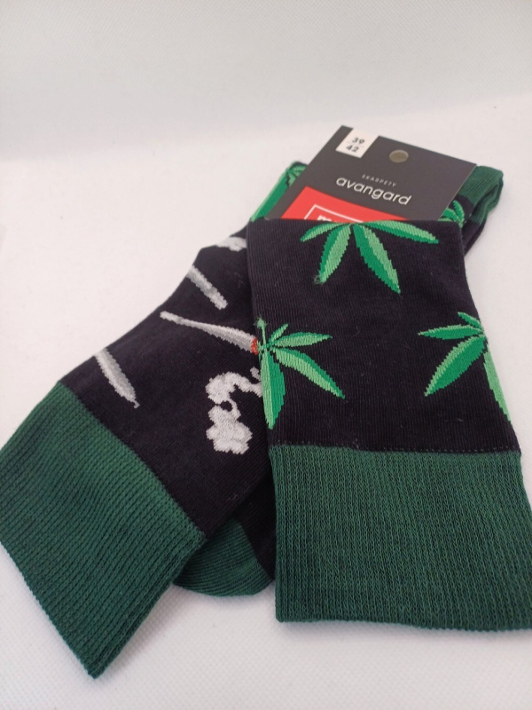 Milena Avangard 0125-126 Klouby a konopné ponožky nelze párovat 39-46 černá 39-42