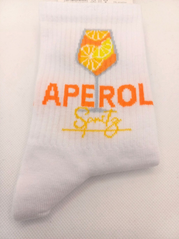 Milena ponožky 0200-183 Aperol Spritz 37-41 bílá 37-41