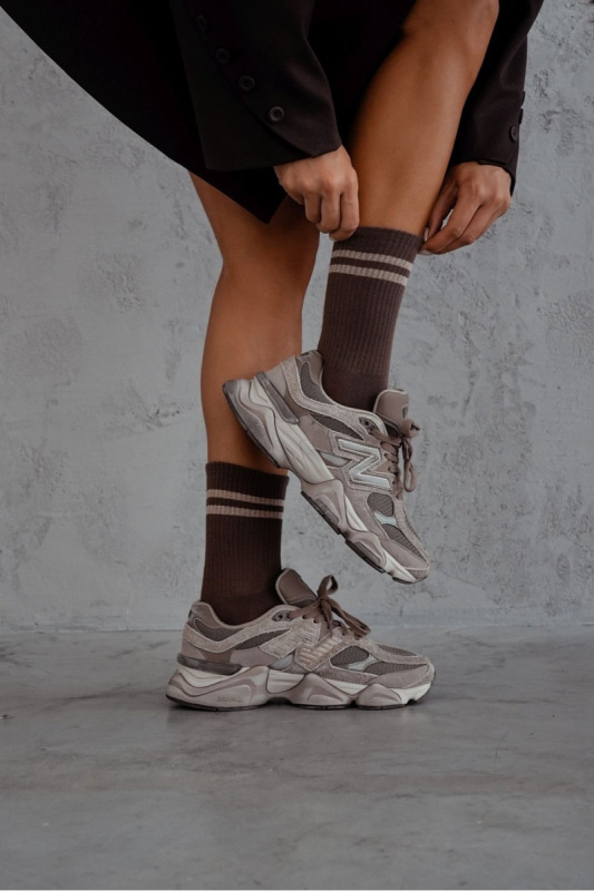 Milena ponožky 0200-184 Two Stripes 37-41 hnědá 37-41