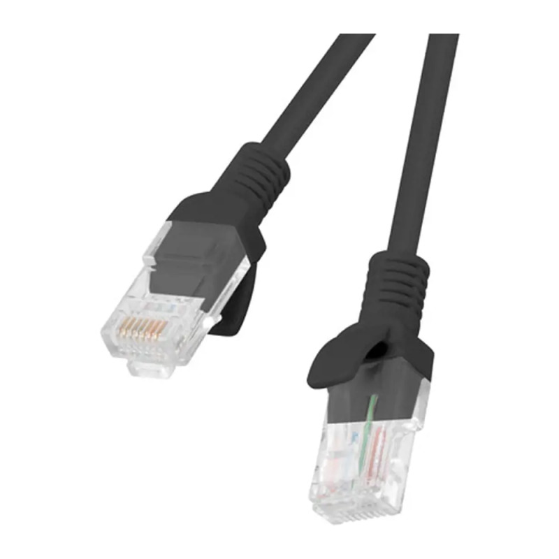 PATCHCORD CAT.6 UTP 0,5 M ČERNÝ FLUKE PASS LANBERG