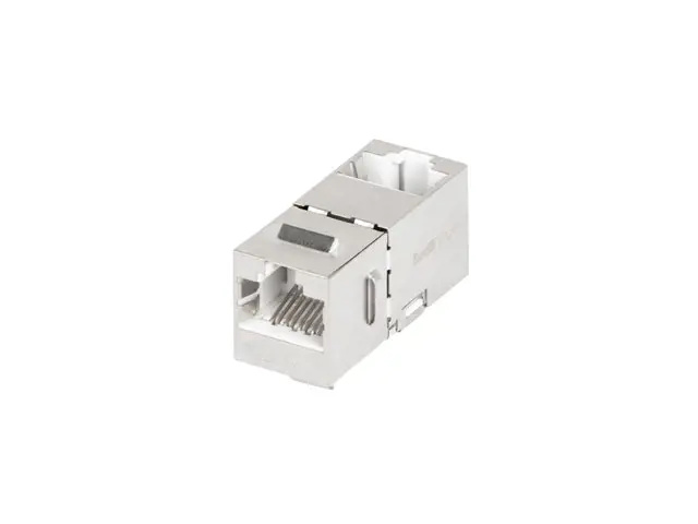PRŮCHODOVÝ KONEKTOR KEYSTONE RJ45->RJ45 CAT.6 FTP 90 LANBERG