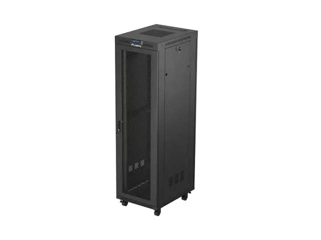 19" VOLNĚ STOJÍCÍ RACKOVÁ SKŘÍŇ 42U/600X800 (FLAT PACK) SE SÍŤOVÝMI DVEŘMI LCD ČERNÁ LANBERG V2
