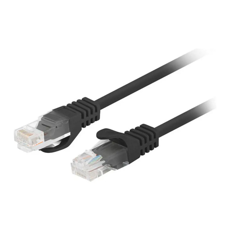 PATCHCORD CAT.6 UTP 7,5 M ČERNÝ FLUKE PASS LANBERG