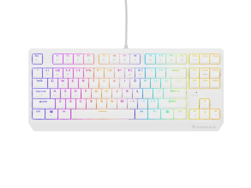 Genesis THOR 230 TKL RGB mechanická klávesnice bílá Outemu Red NKG-2078
