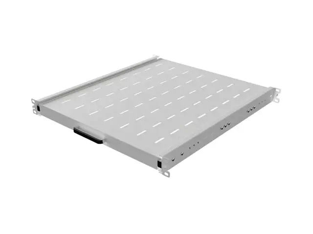 LANBERG POSUVNÁ POLICE PRO 19" RACKOVÉ SKŘÍNĚ 500MM ŠEDÁ (1U/445X500MM, NOSNOST DO 35KG, 4PO