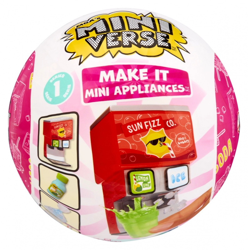 MGA’s Miniverse Make It Mini appliances – mini automat na perlivé nápoje - 1 kus