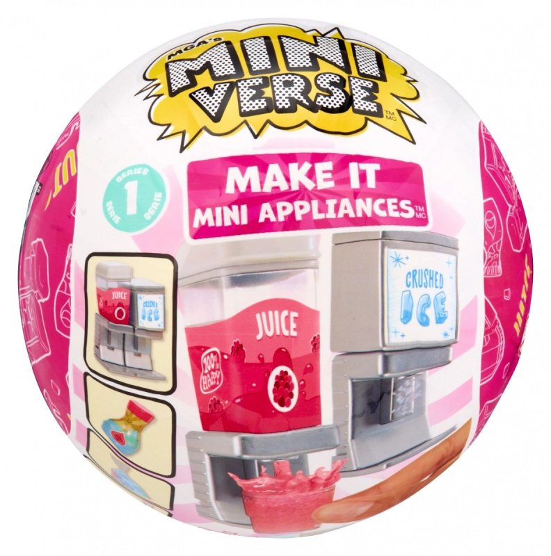 MGA’s Miniverse Make It Mini Appliances – mini dávkovač nápojů a ledu (blind box) - 1 kus