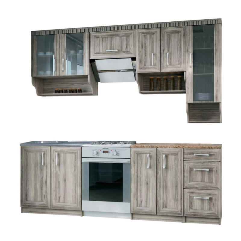 Black&White Style Kuchyňská sestava Olek VII 240 cm