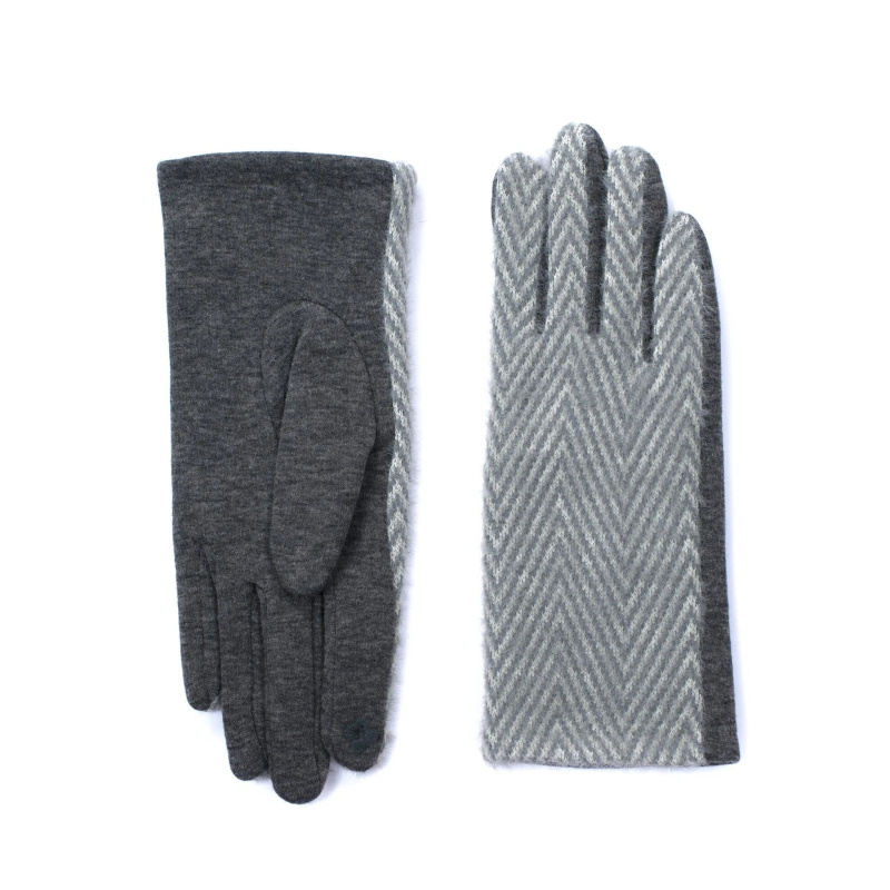 Rukavice Herringbone Grey Soft - Art of Polo Univerzální
