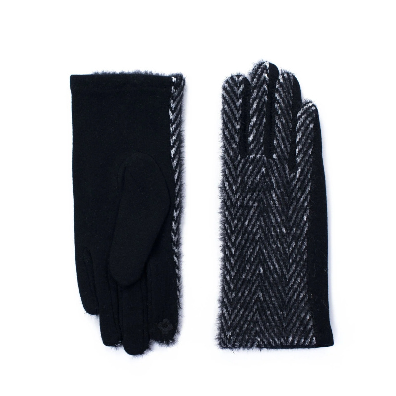 Rukavice Herringbone Soft Black - Art of Polo Univerzální
