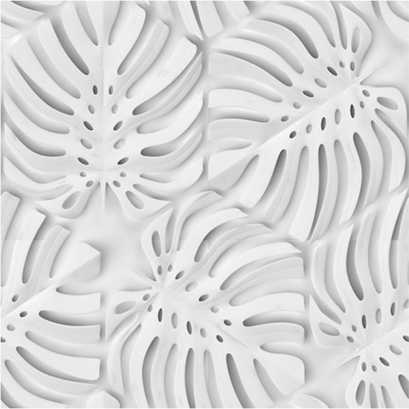 Skleněný panel 60/60 Monstera White Esg