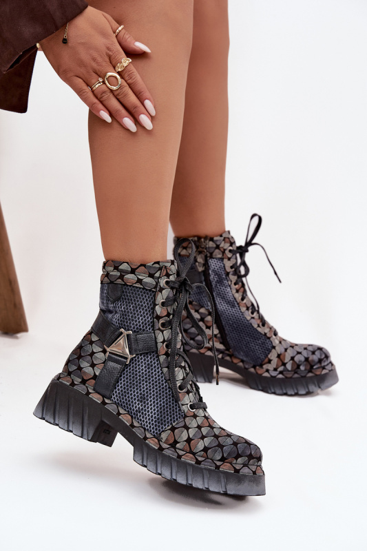 Kožené workery dámské Maciejka 07072-03 Multikolor 36