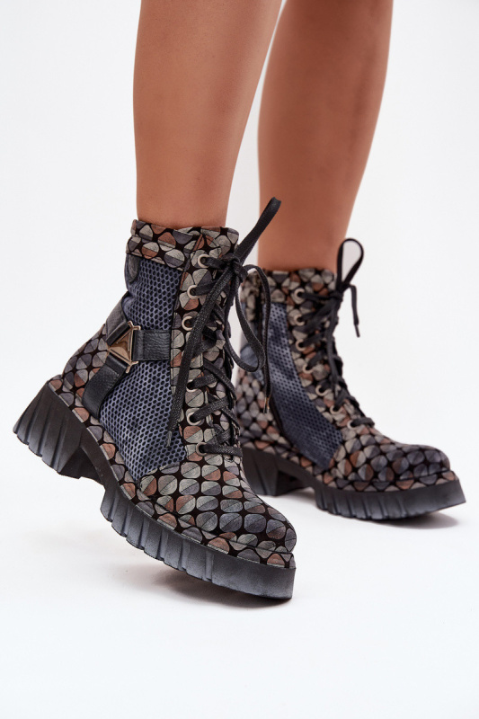 Kožené workery dámské Maciejka 07072-03 Multikolor 40