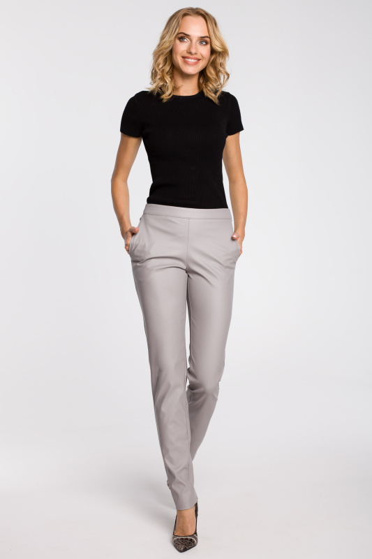 Dámské kalhoty M144 - Moe XL světle šedá