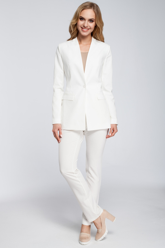 M304 Sako s jedním knoflíkem - ecru EU XXL