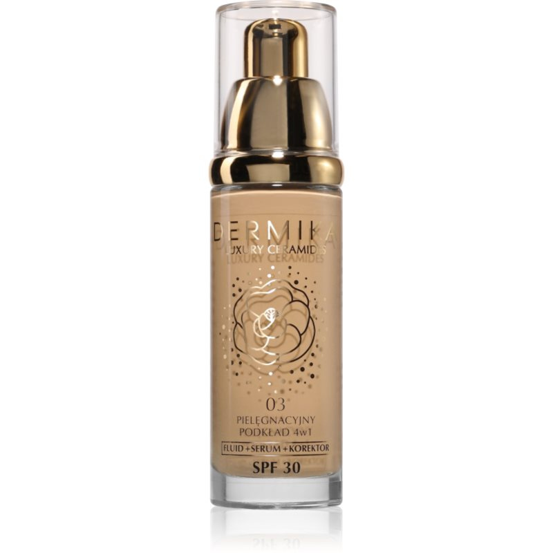 Dermika Luxury Ceramides SPF 30 pečující make-up s ceramidy odstín 03 30 ml