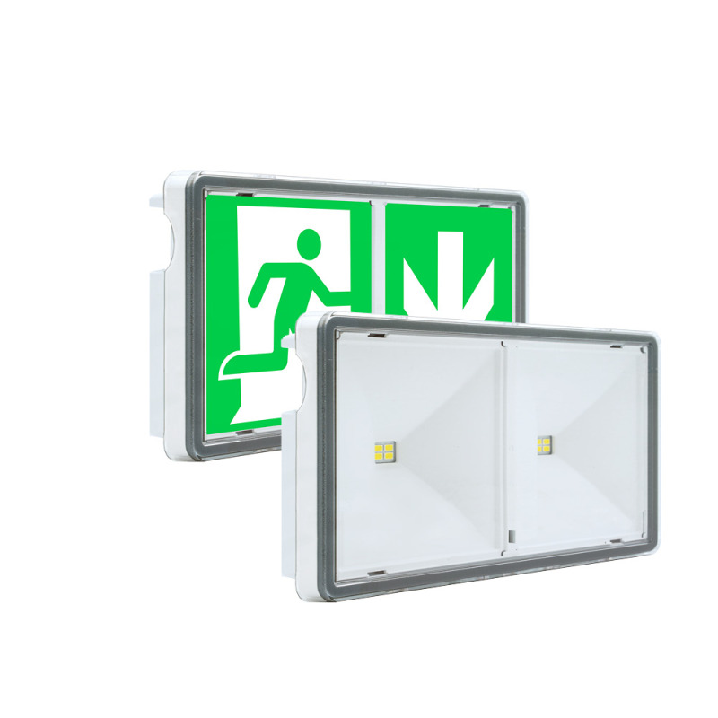 Svítidlo nouzové TM TECHNOLOGIE ONTEC S20 M1U 60 NM ST W IP65 Svít.nouzové, IP65, 1 h, bílé