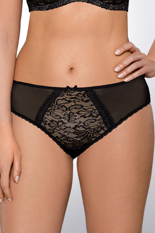 Tanga Ava 1396/S - Výprodej Barva: Černá, Velikost: M