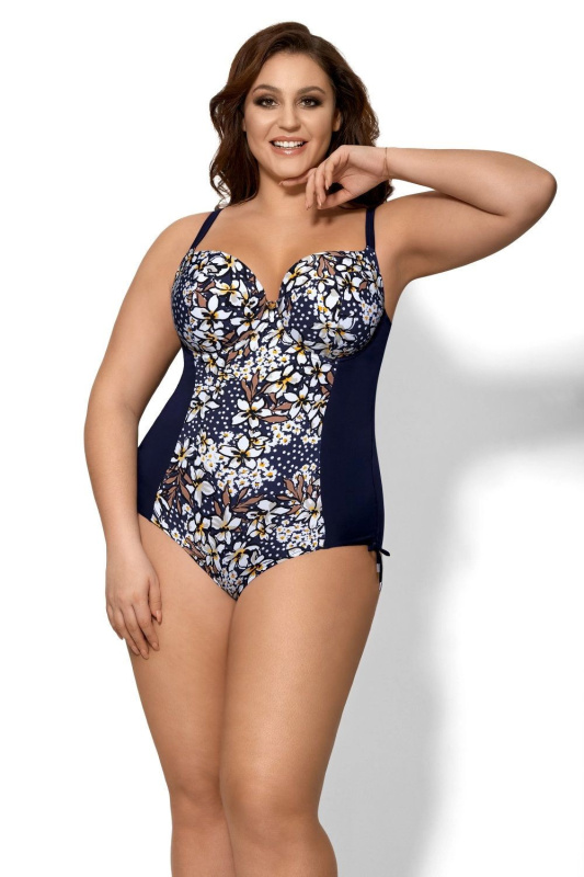 Dámské jednodílné plavky 40 light blue - AVA světle modrá 75/G