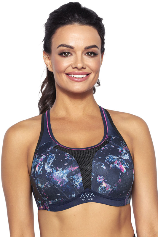 SPORTOVNÍ PODPRSENKA DINA NAVY BLUE tmavě modrá 100D