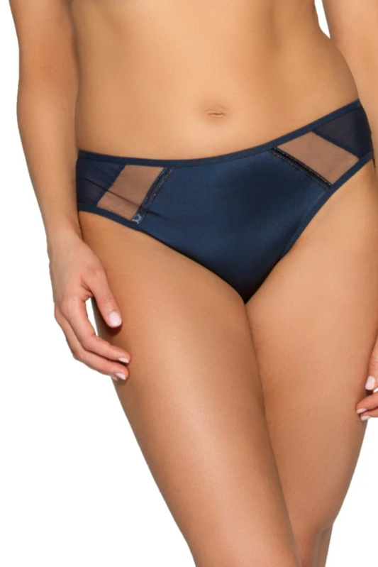Dámské kalhotky brazilky AV 1923/B NAVY BLUE tmavě modrá M