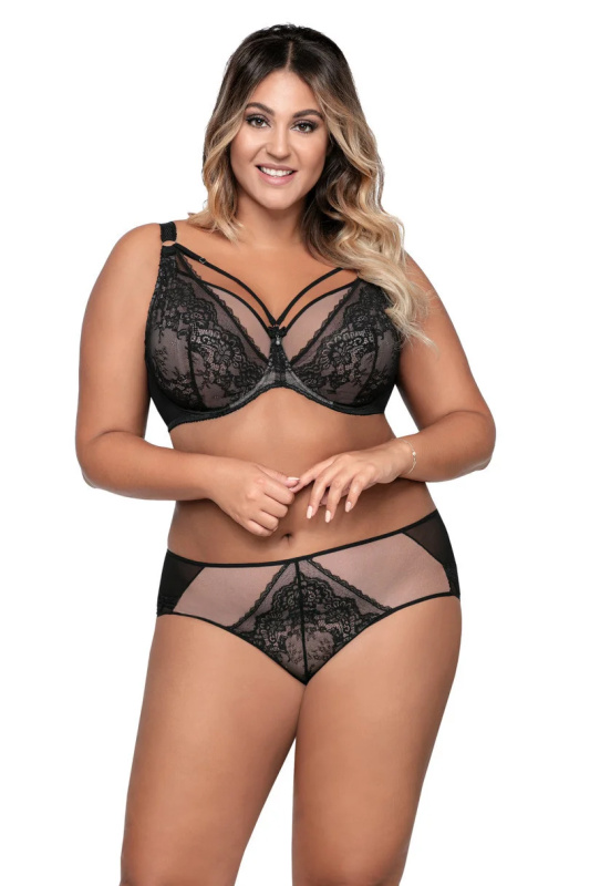 Dámské kalhotky brazilky AV 1824/1/B černá XXL