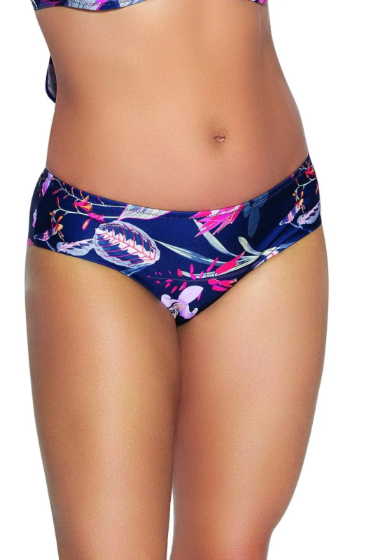 Spodní díl plavek 167/5/B Flowers - AVA tmavě modrá XL