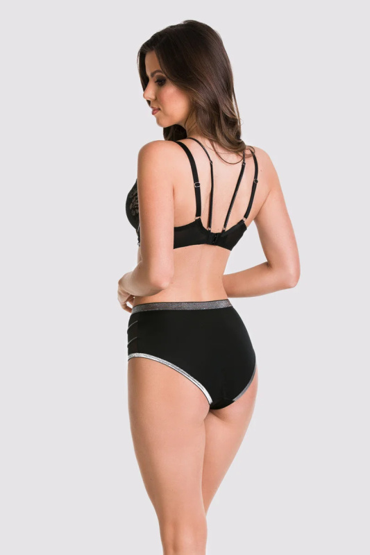 PODPRSENKA KASINO 01107 SEMI černá 75K