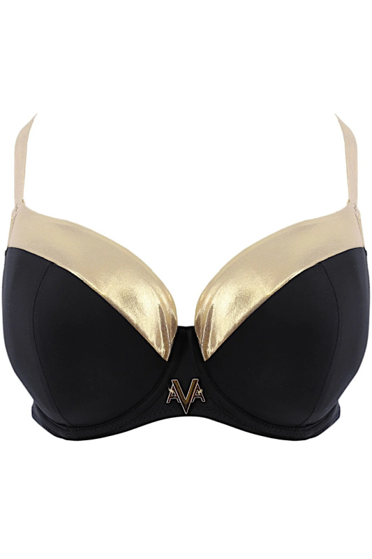 Horní díl plavek 178 black - AVA černá 65/J