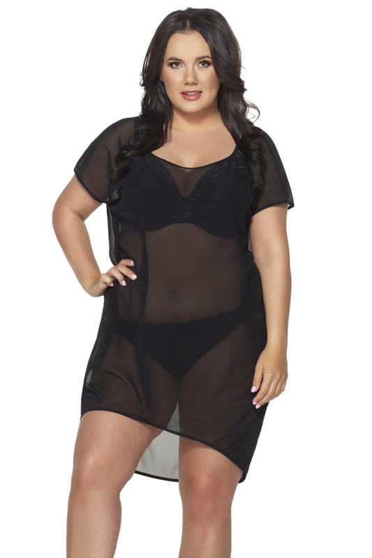 Plážová tunika Ava SP-23 Barva: Černá, Velikost: S/M