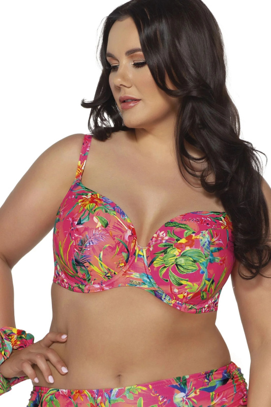 Vrchní díl plavek Ava SK-191 MAXI Barva: Růžová, Velikost: 75K