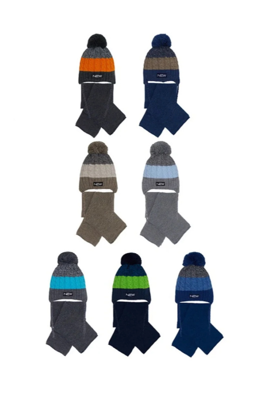 ČEPICE + ŠÁLA 46-418 MIX 40-42