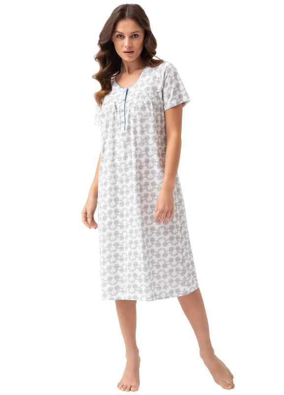 Dámská košile Luna 082 kr/r M-2XL L24 modrá M
