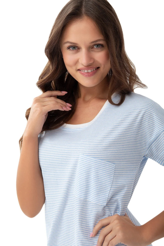 Dámské tričko Luna 206 cr/r M-XL tmavě modrá M