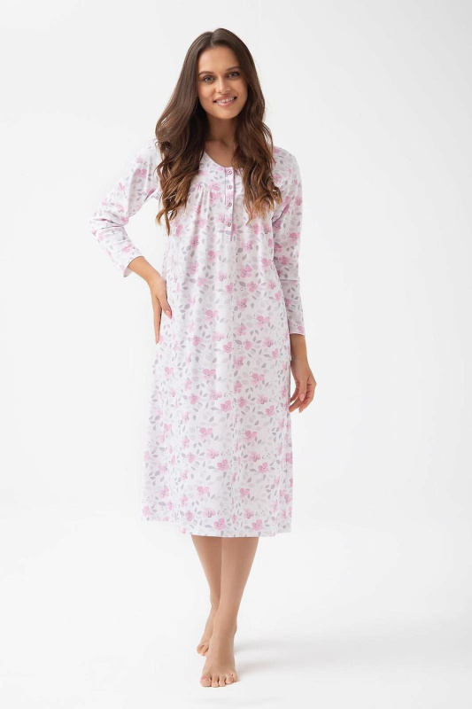 Dámská košile Luna 338 long/r 3XL Z25/26 modrošedá 3xl