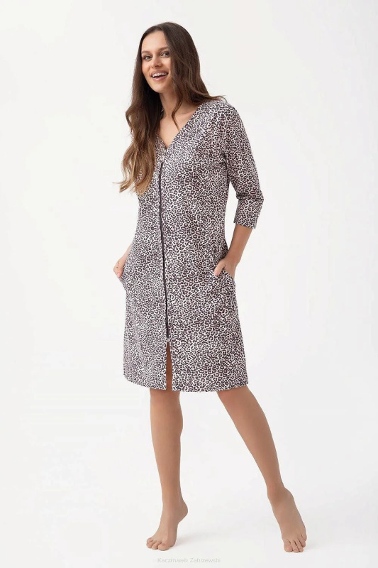 Dámský župan Luna 390 S-2XL W25 Švestka M