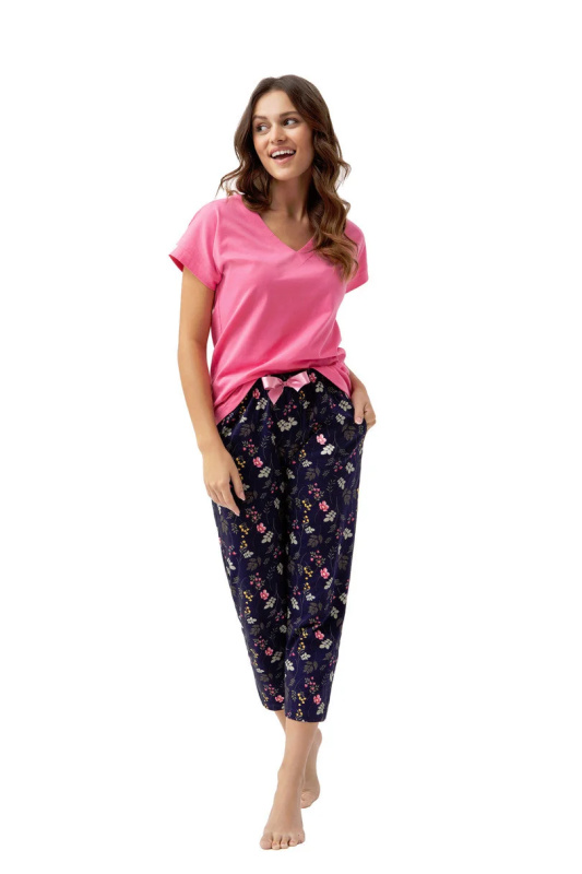 DÁMSKÉ PYŽAMO 637 3XL W/24 tmavě růžová XXXL