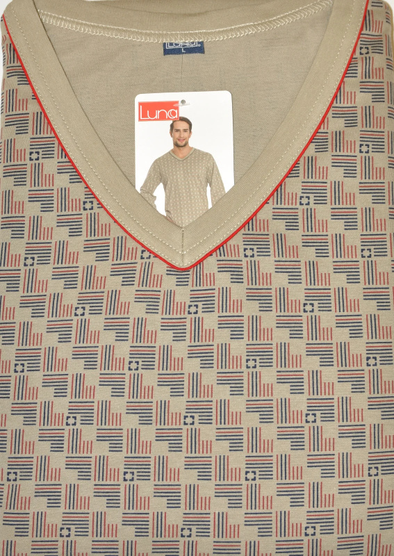 Pánské pyžamo Luna 795 M-2XL grafit XL