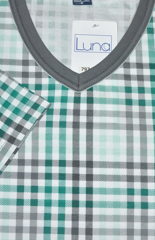 Pánské pyžamo Luna 795 3XL modrá 3xl