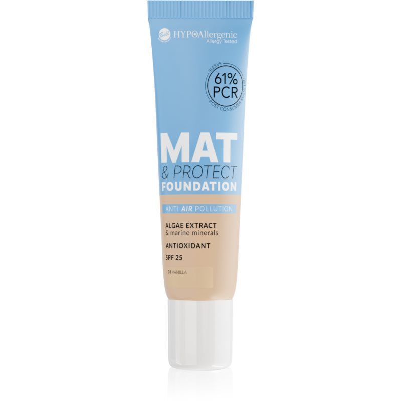 Bell Hypoallergenic dlouhotrvající matující make-up SPF 25 odstín 01 Vanilla 30 g
